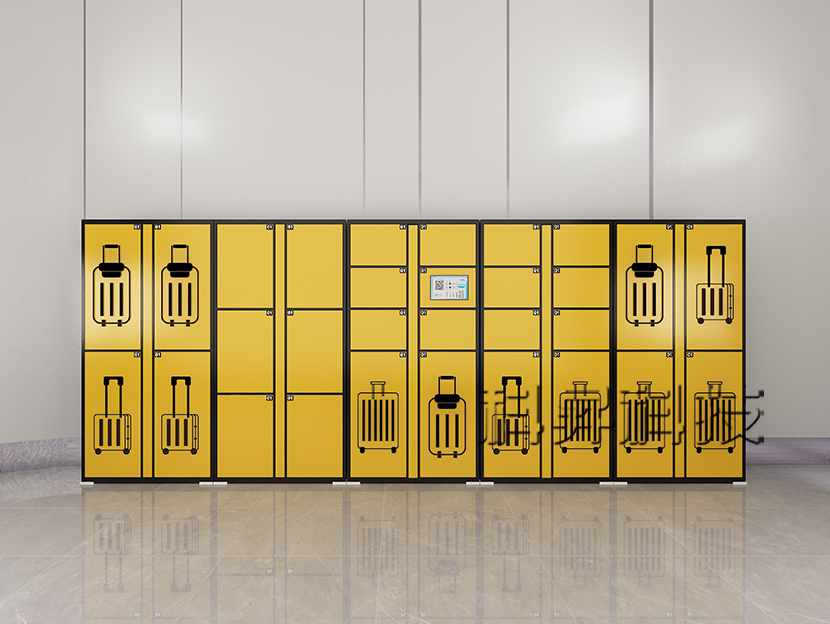 西安高鐵站寄存自助行李箱寄存柜-微信掃碼智能寄存